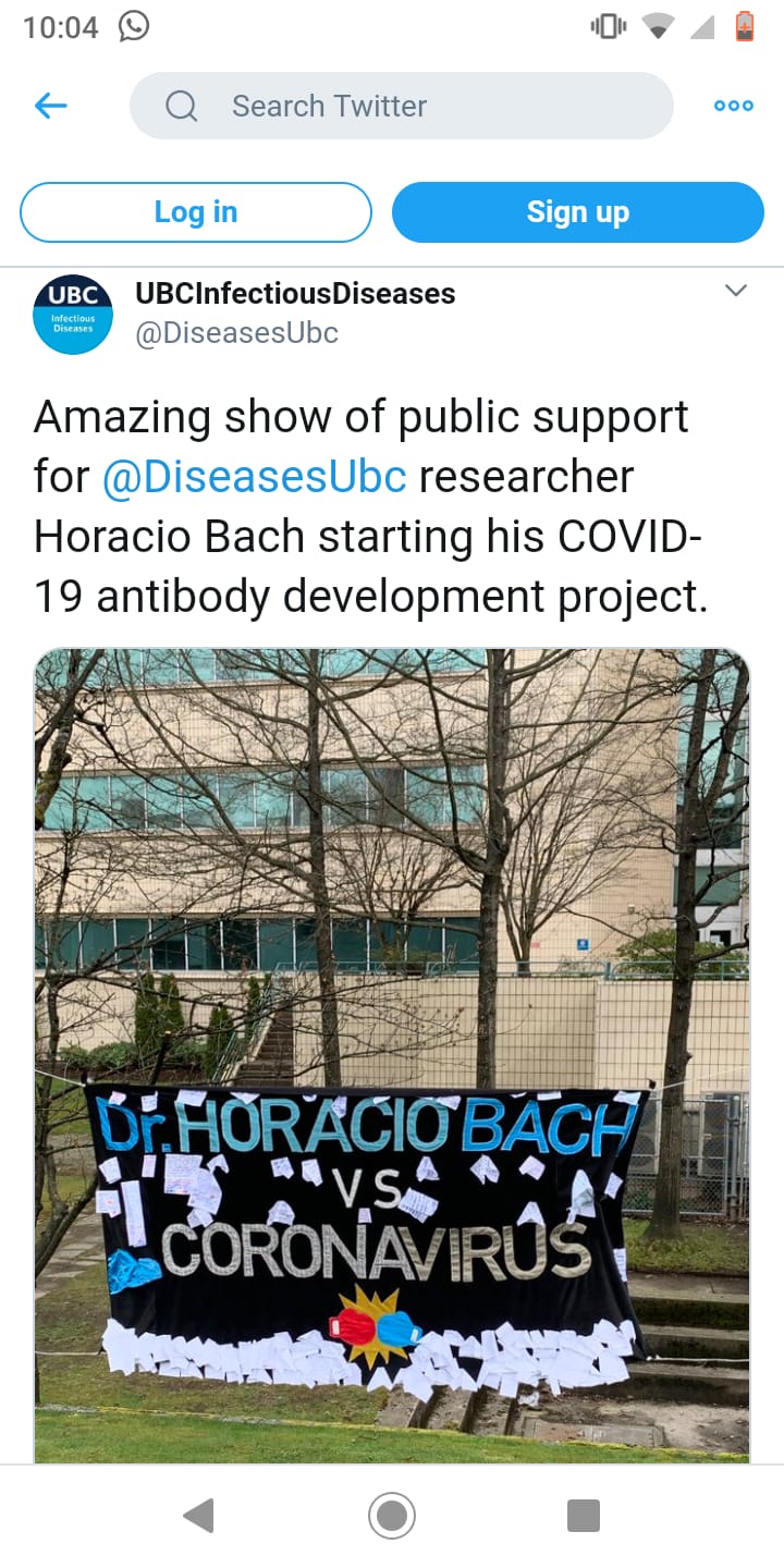 dr horacio bach corona virus research